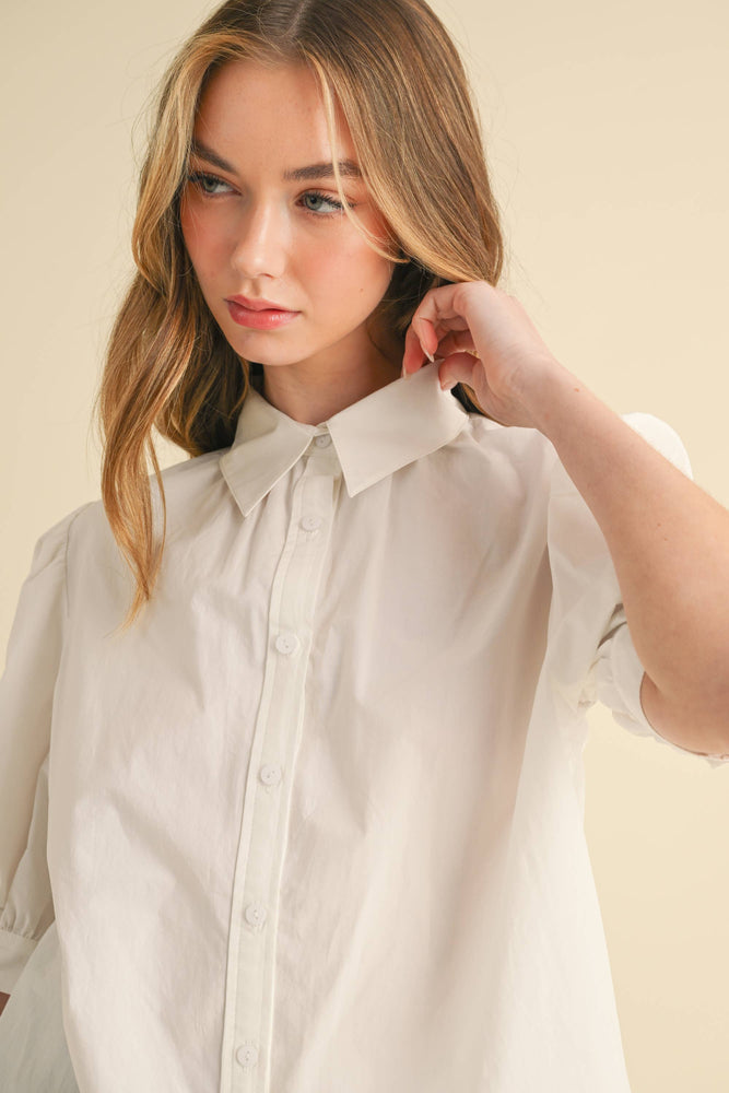 Breezy White Embroidered Blouse