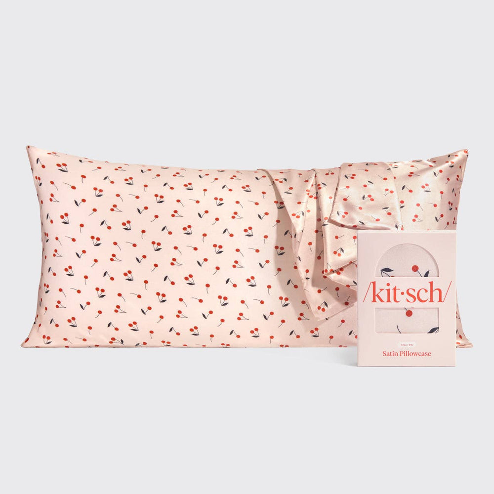 Satin Pillowcase King - Cherry