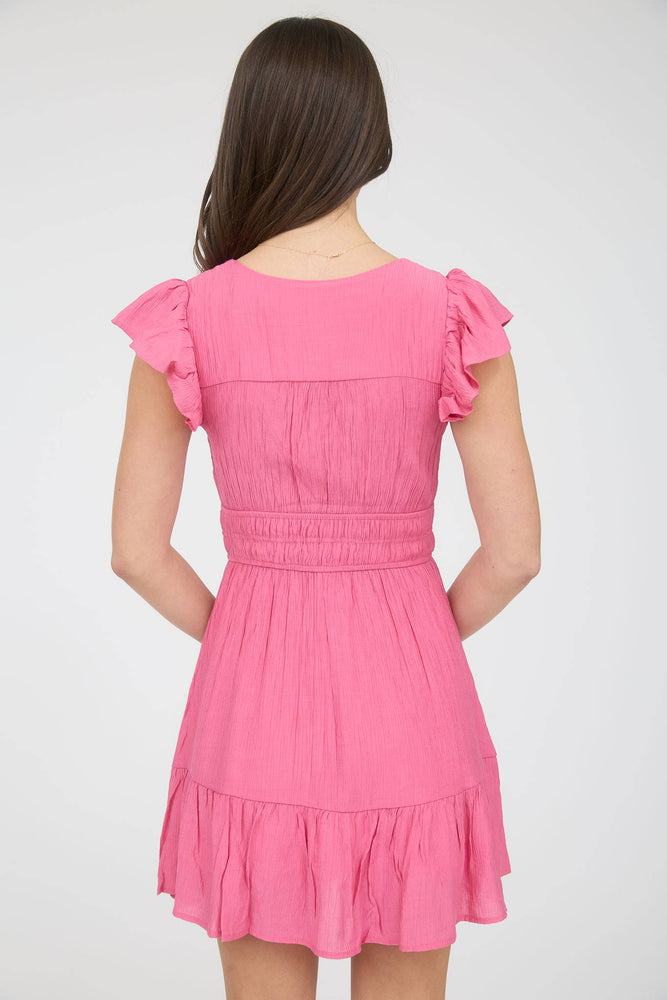 Carefree Ruffle Mini Dress
