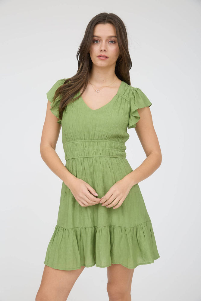Carefree Ruffle Mini Dress