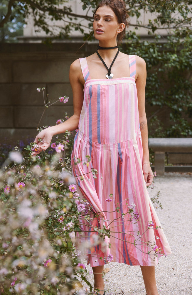 Primavera Stripe Midi