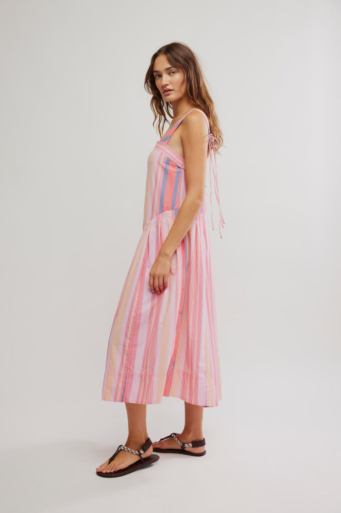 Primavera Stripe Midi