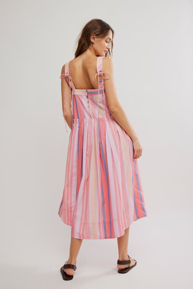 Primavera Stripe Midi