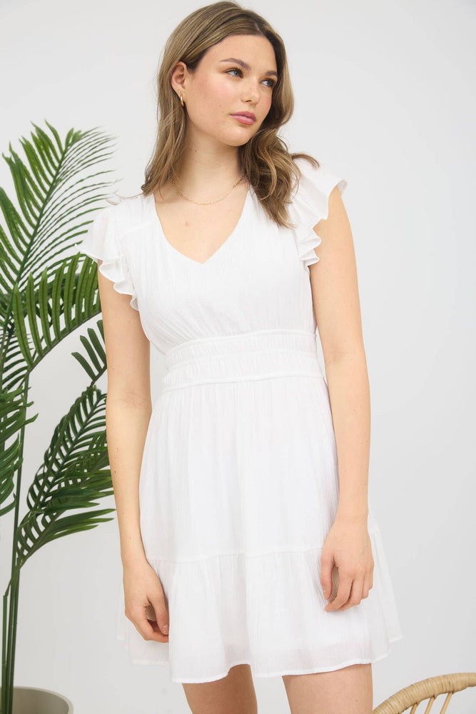 Carefree Ruffle Mini Dress