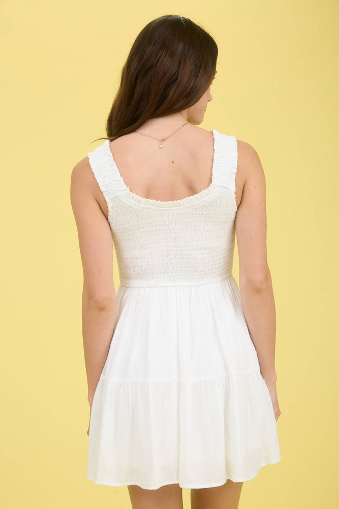 So Sweetly Bow Detail Mini Dress